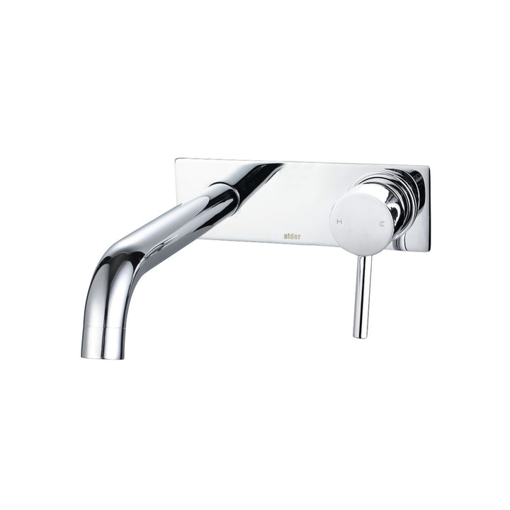 Alder FLEX 220mm Backplate Wall Basin/Bath Mixer Set Lead Free (Trim Kit)
