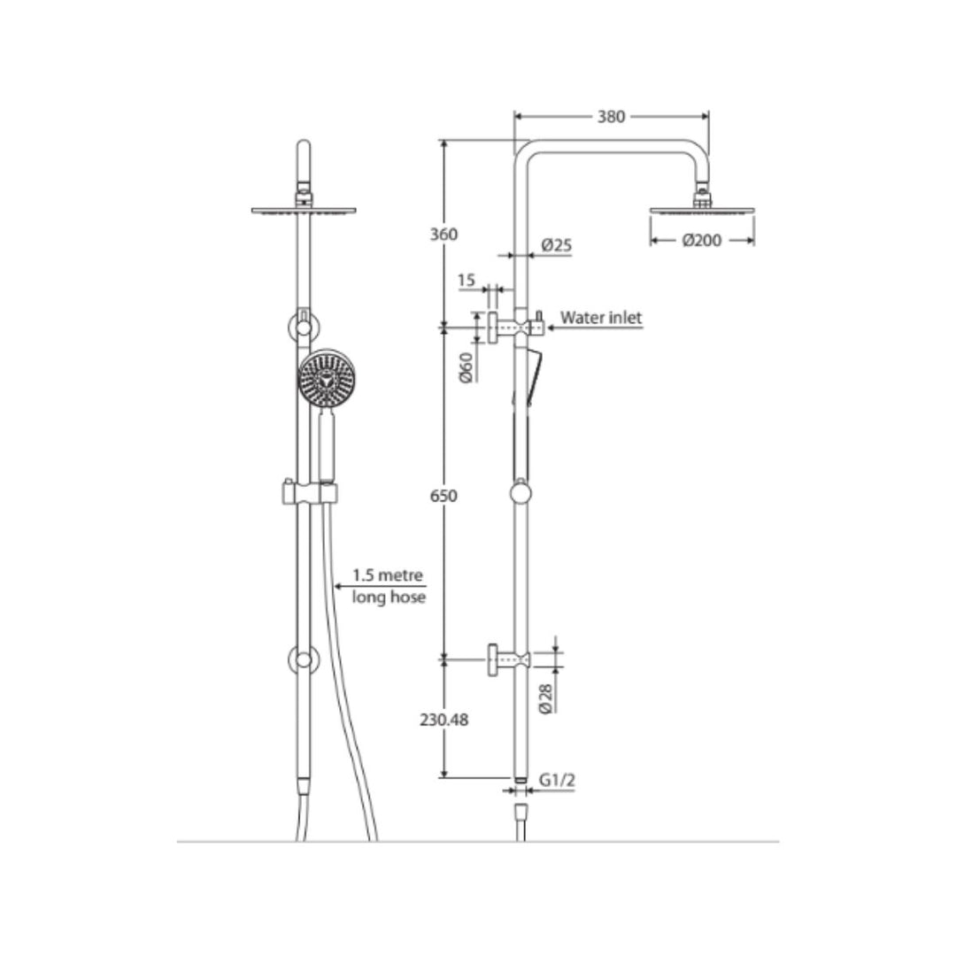 Fienza Isabella Twin Shower