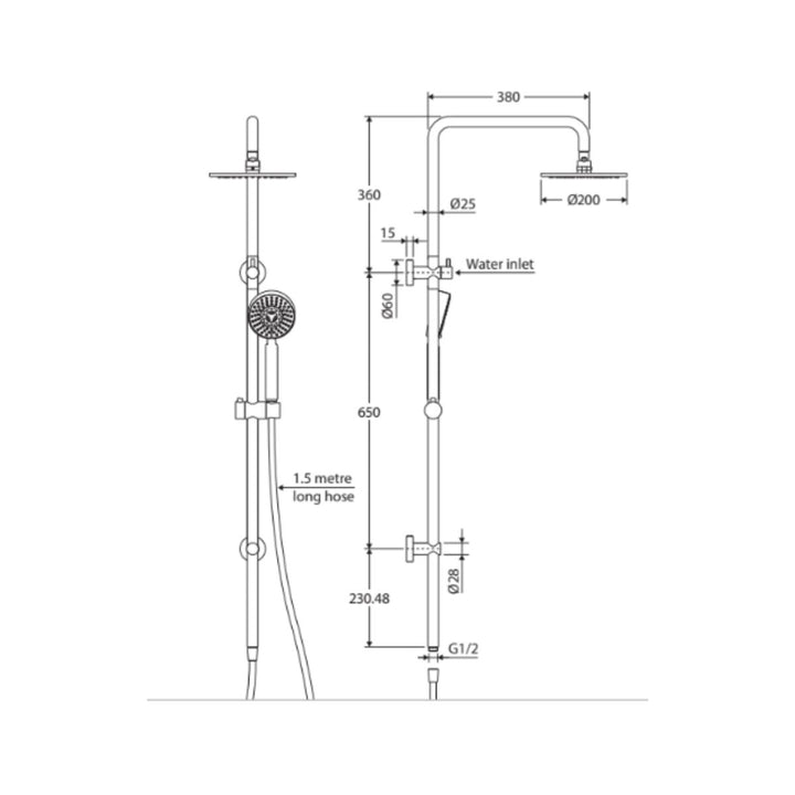Fienza Isabella Twin Shower