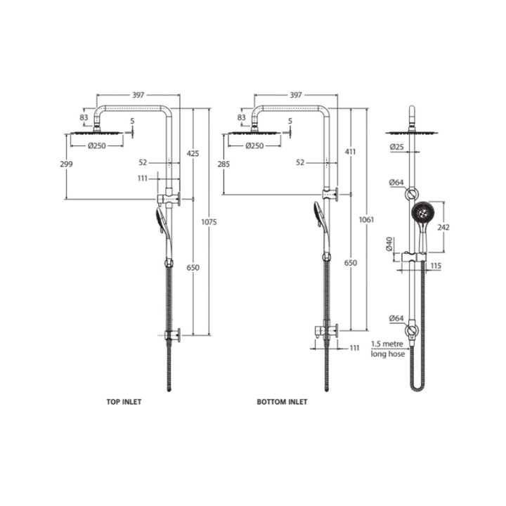 Fienza Stella Multifunction Twin Shower
