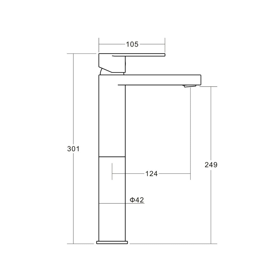 Vito Bertoni KALI2 Extended Basin Mixer Lead Free