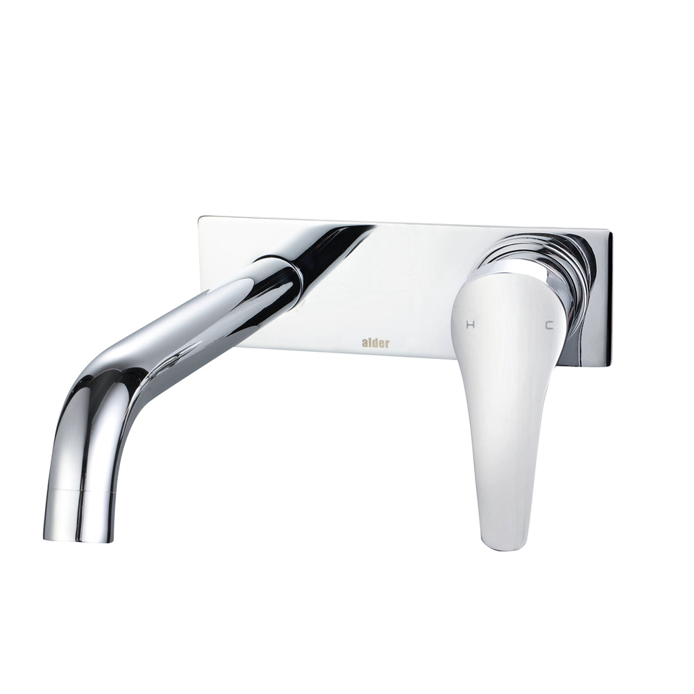 Alder SOHO Wall Basin/Bath Mixer Set Backplate 170mm - Lead Free Chrome