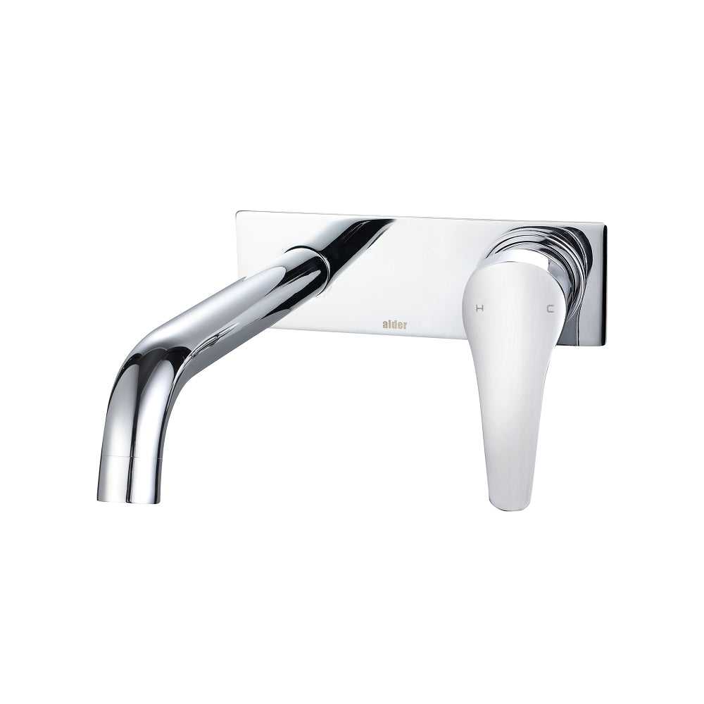 Alder SOHO Wall Bath Mixer Set Backplate 300mm - Lead Free Chrome