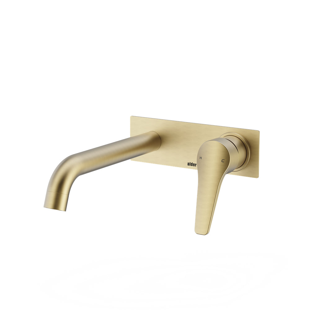 Alder SOHO Wall Bath Mixer Set Backplate 300mm - Lead Free Brass