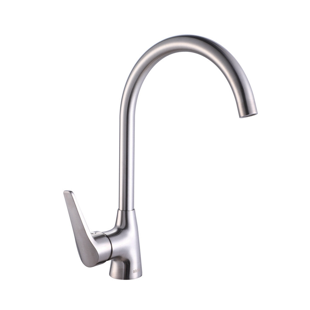 Alder SOHO Gooseneck Sink Mixer - Lead Free Brushed Nickel