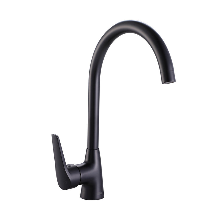 Alder SOHO Gooseneck Sink Mixer - Lead Free Matte Black