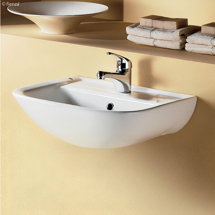 Fienza Rak Lara Wall-Hung Basin Overflow 510mm x 405mm