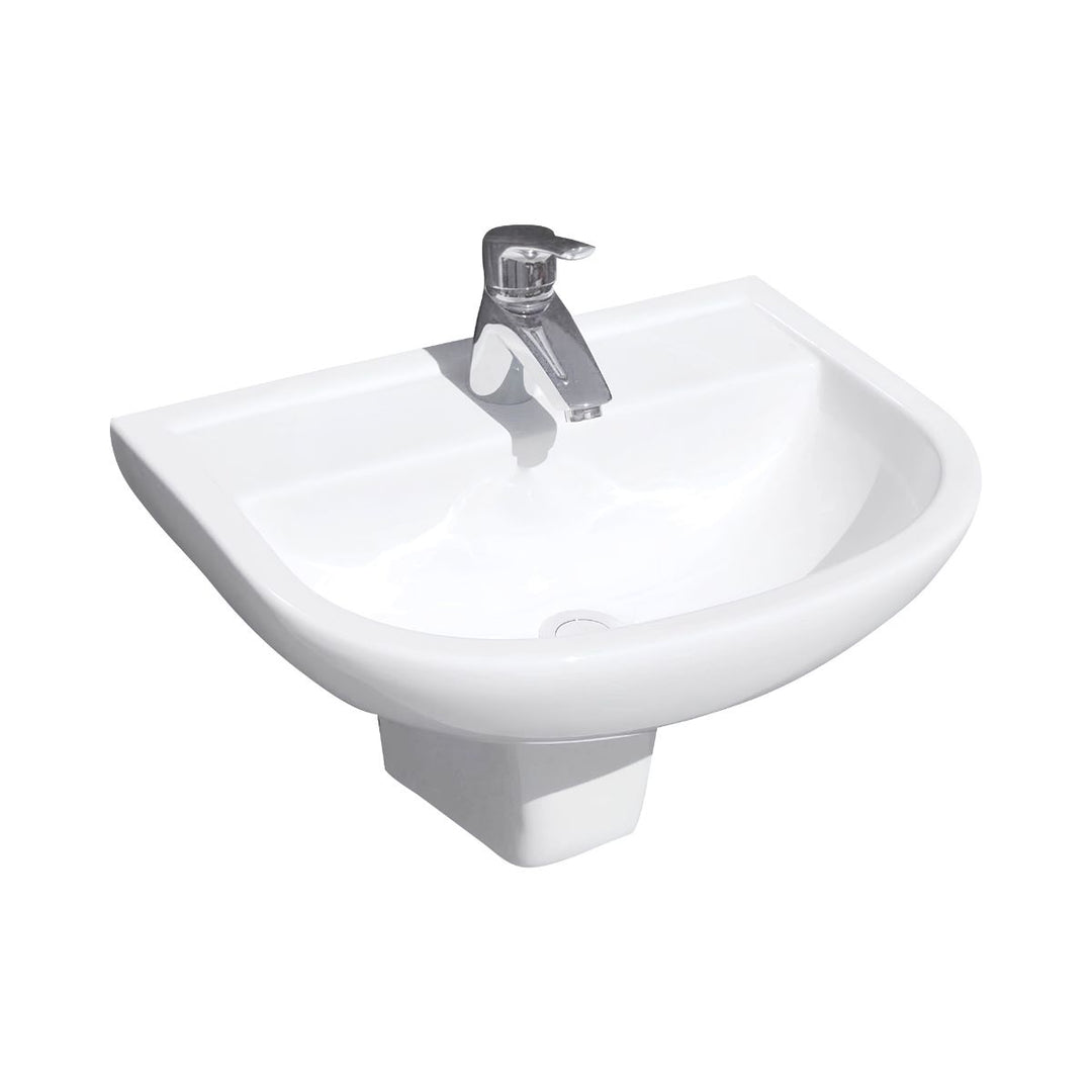 Fienza Rak X500 Wall-Hung Basin With Integral Shroud 510mm x 380mm