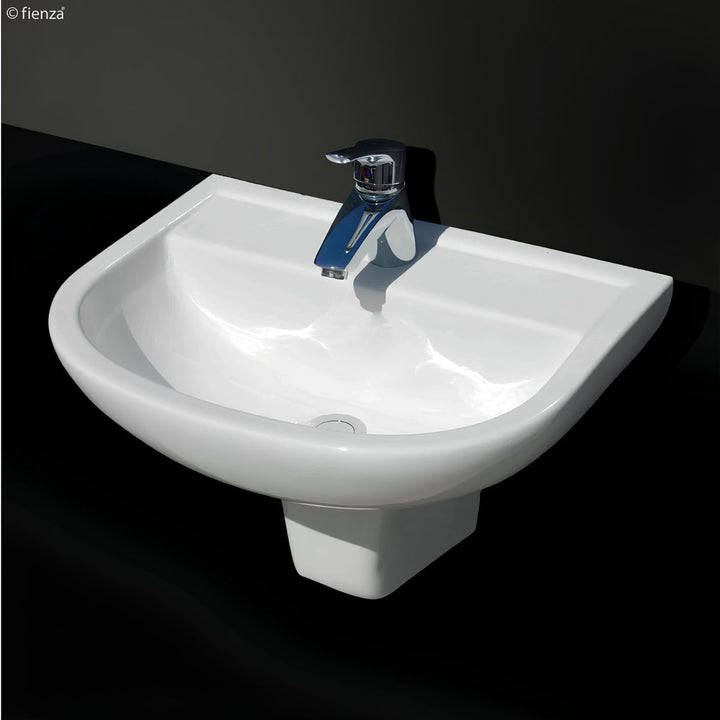 Fienza Rak X500 Wall-Hung Basin With Integral Shroud 510mm x 380mm