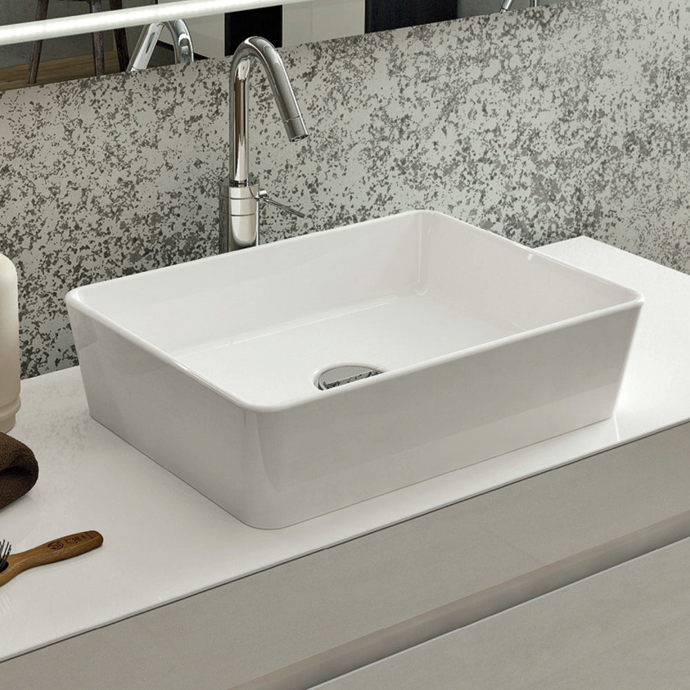 Fienza Rak Moon Rectangular Above Counter Basin