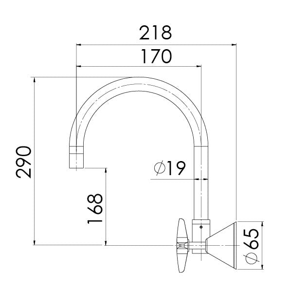 Phoenix  Ivy Wall Sink Set – Lead Free - Design 10