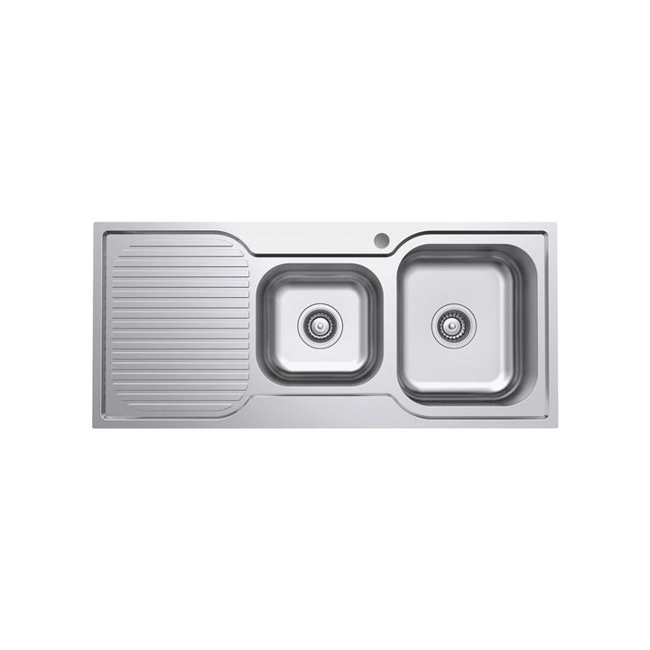 Fienza Tiva 980 1.5 Bowl Kitchen Sink with Drainer 1TH 980 x 480mm