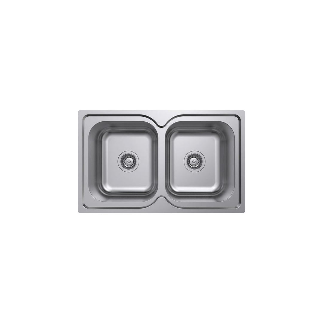 Fienza Tiva 780 Double Bowl Kitchen Sink NTH 780 x 480mm