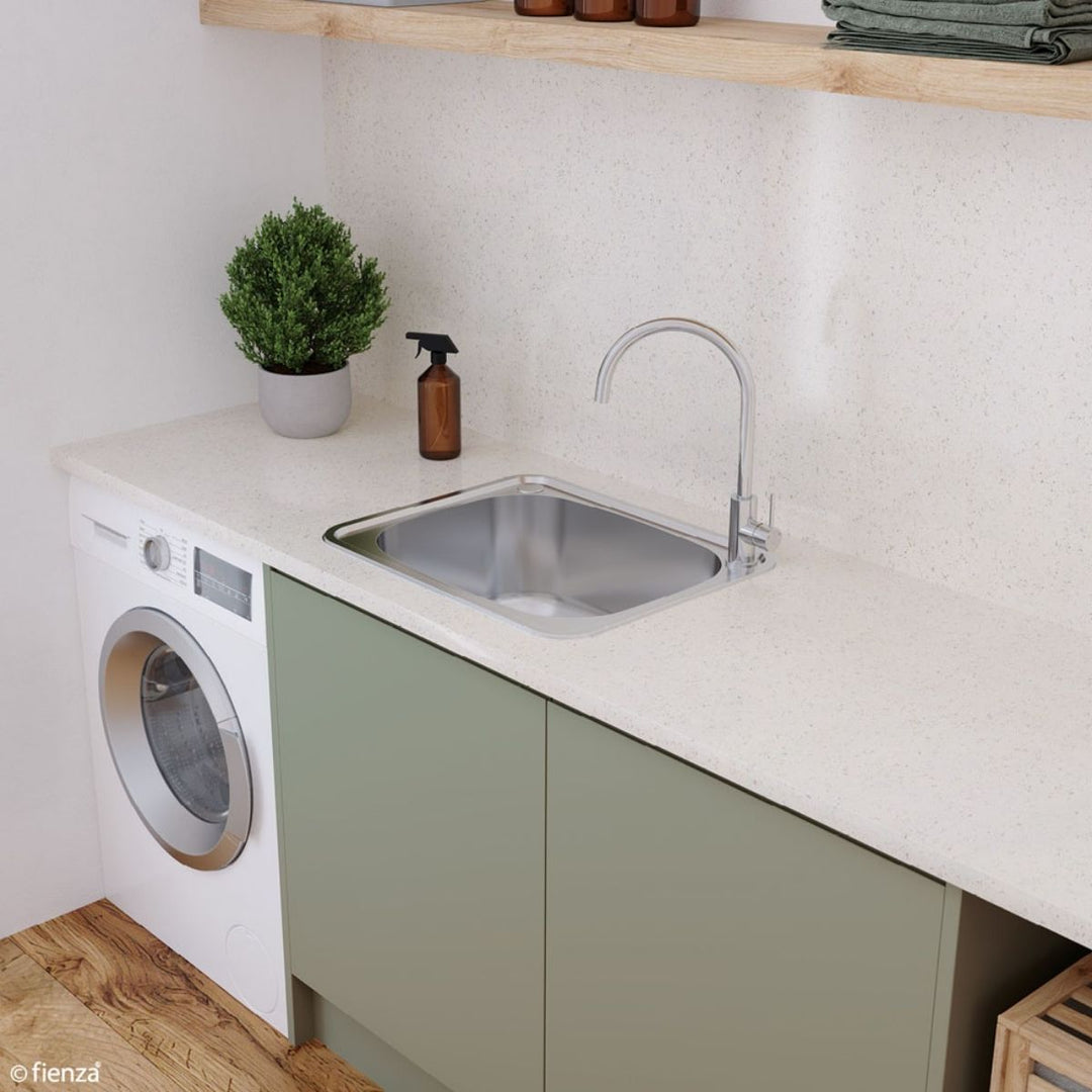 Fienza Tiva 50L Laundry Sink 2TH 600 x 500mm