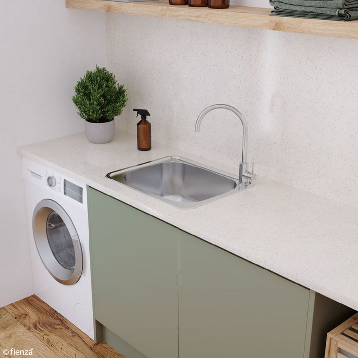 Fienza Tiva 50L Laundry Sink 2TH 600 x 500mm