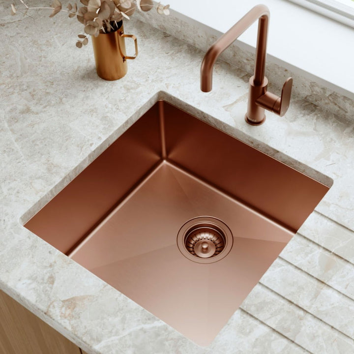 Fienza Hana 32L Single Bowl Kitchen Sink NTH 450 x 450mm