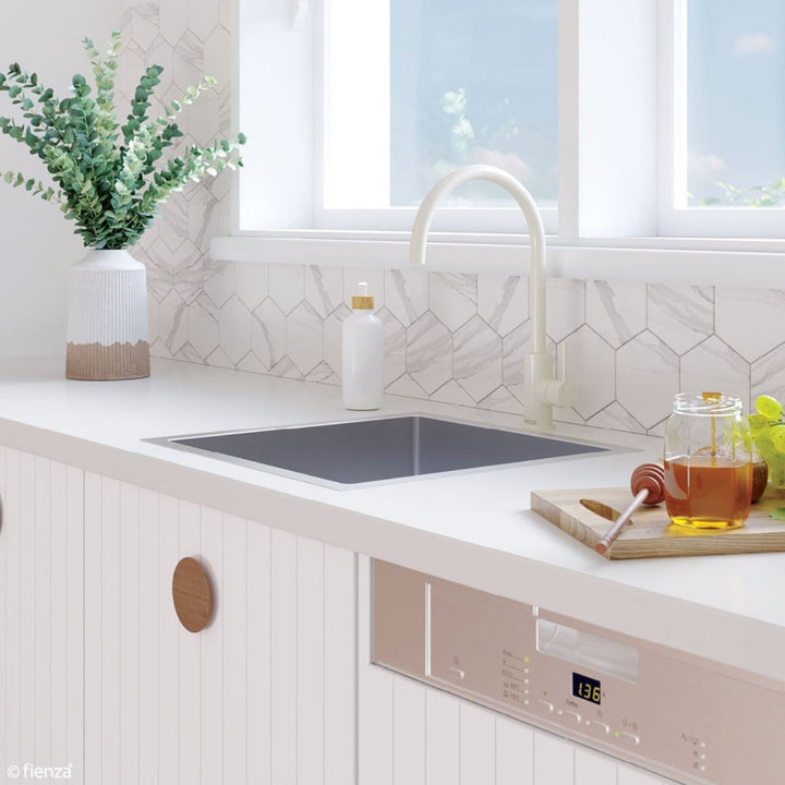 Fienza Hana 40L Single Bowl Kitchen Sink NTH 550 x 450mm