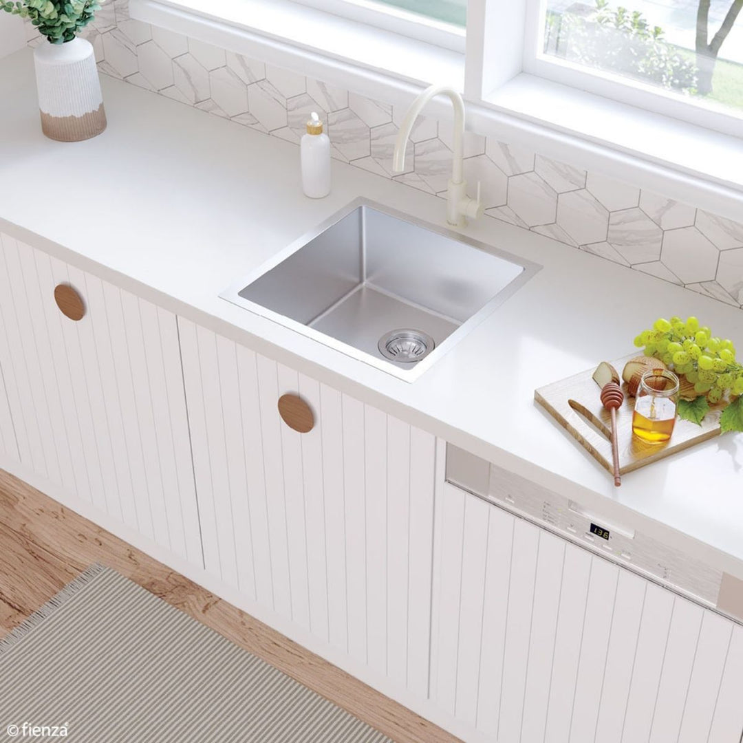 Fienza Hana 40L Single Bowl Kitchen Sink NTH 550 x 450mm