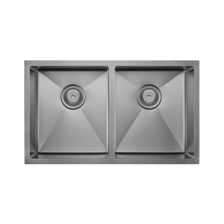 Fienza Hana 27L/27L Anti-Scratch Double Bowl Kitchen Sink NTH 760 x 450mm