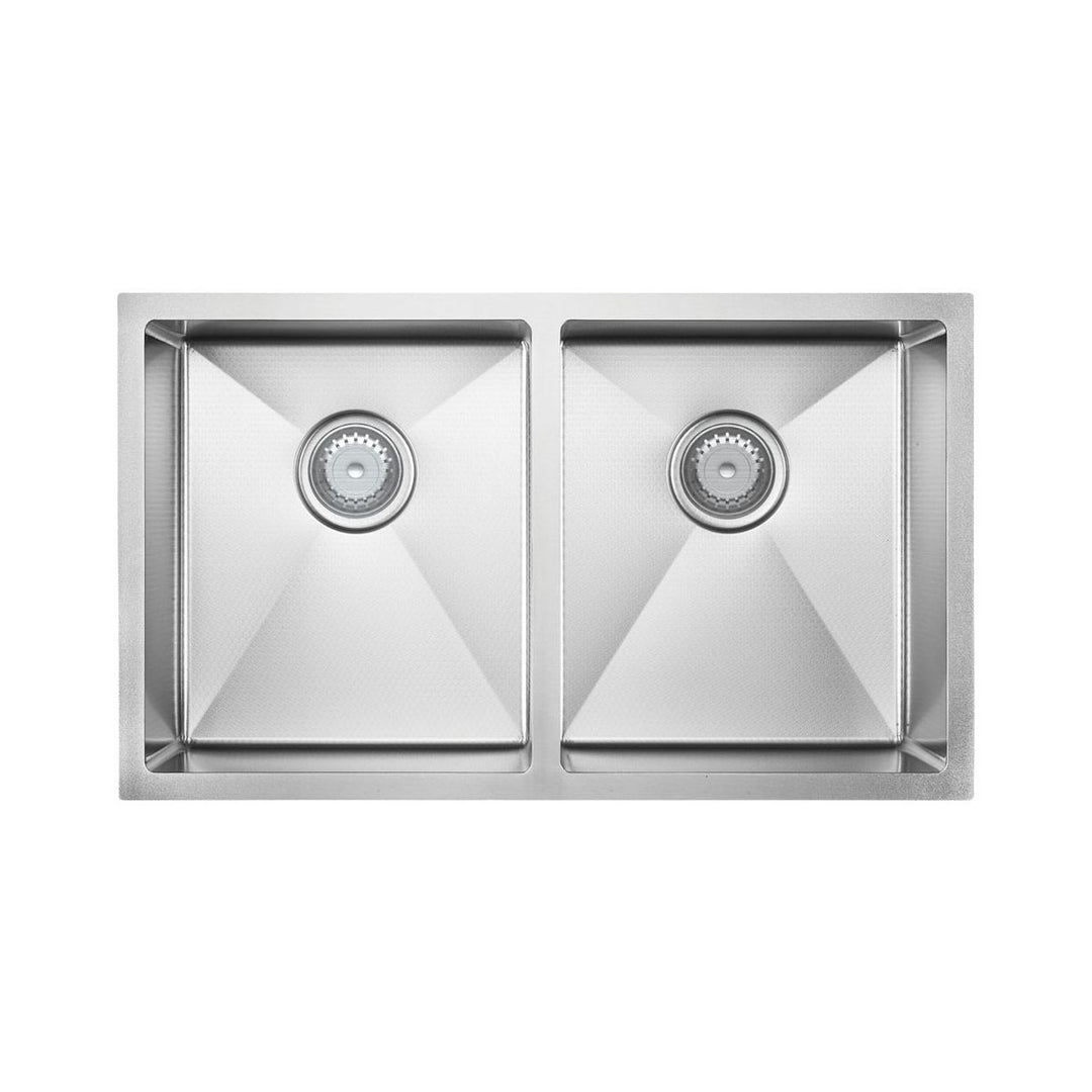 Fienza Hana 27L/27L Anti-Scratch Double Bowl Kitchen Sink NTH 760 x 450mm