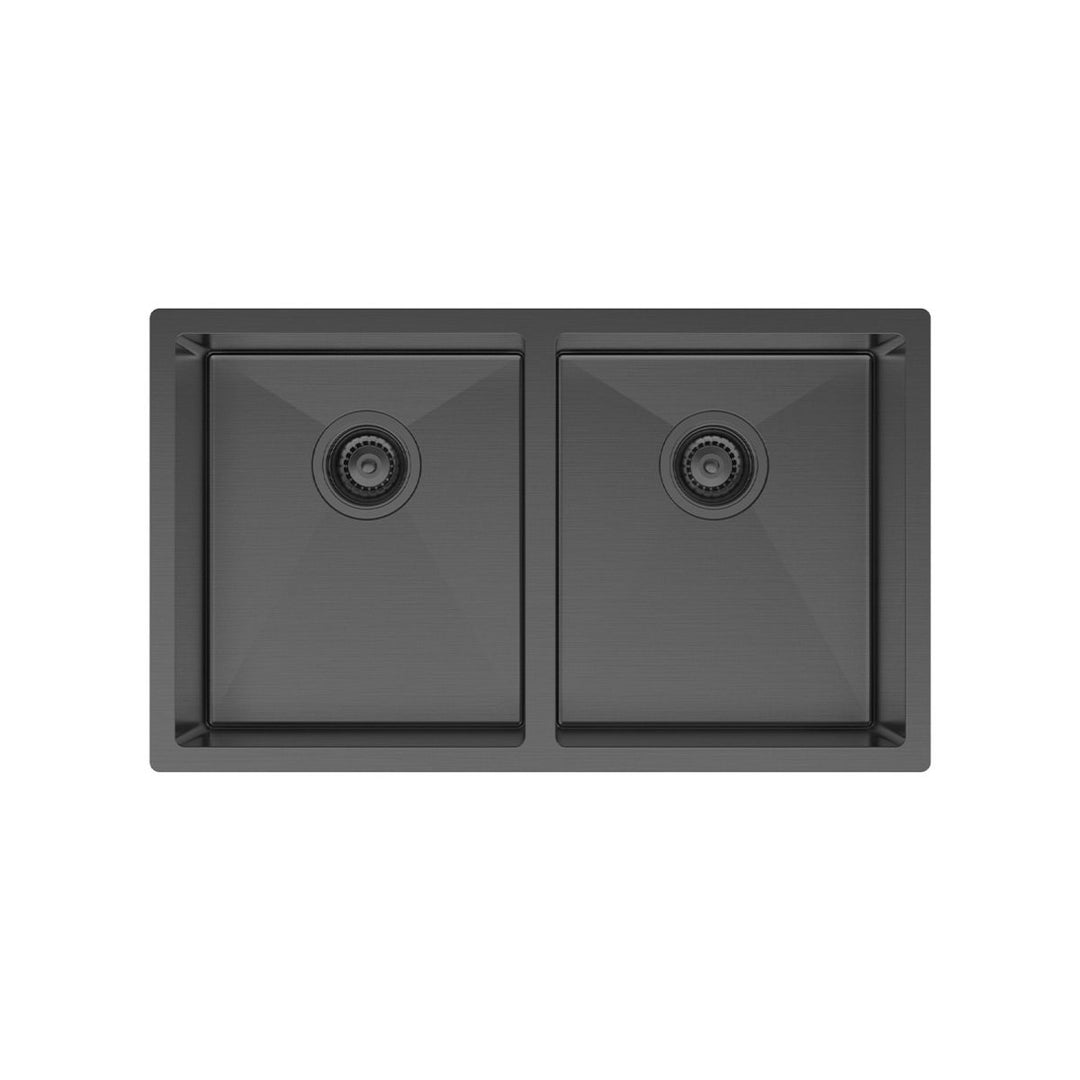 Fienza Hana 27L/27L Double Bowl Kitchen Sink NTH 760 x 450mm