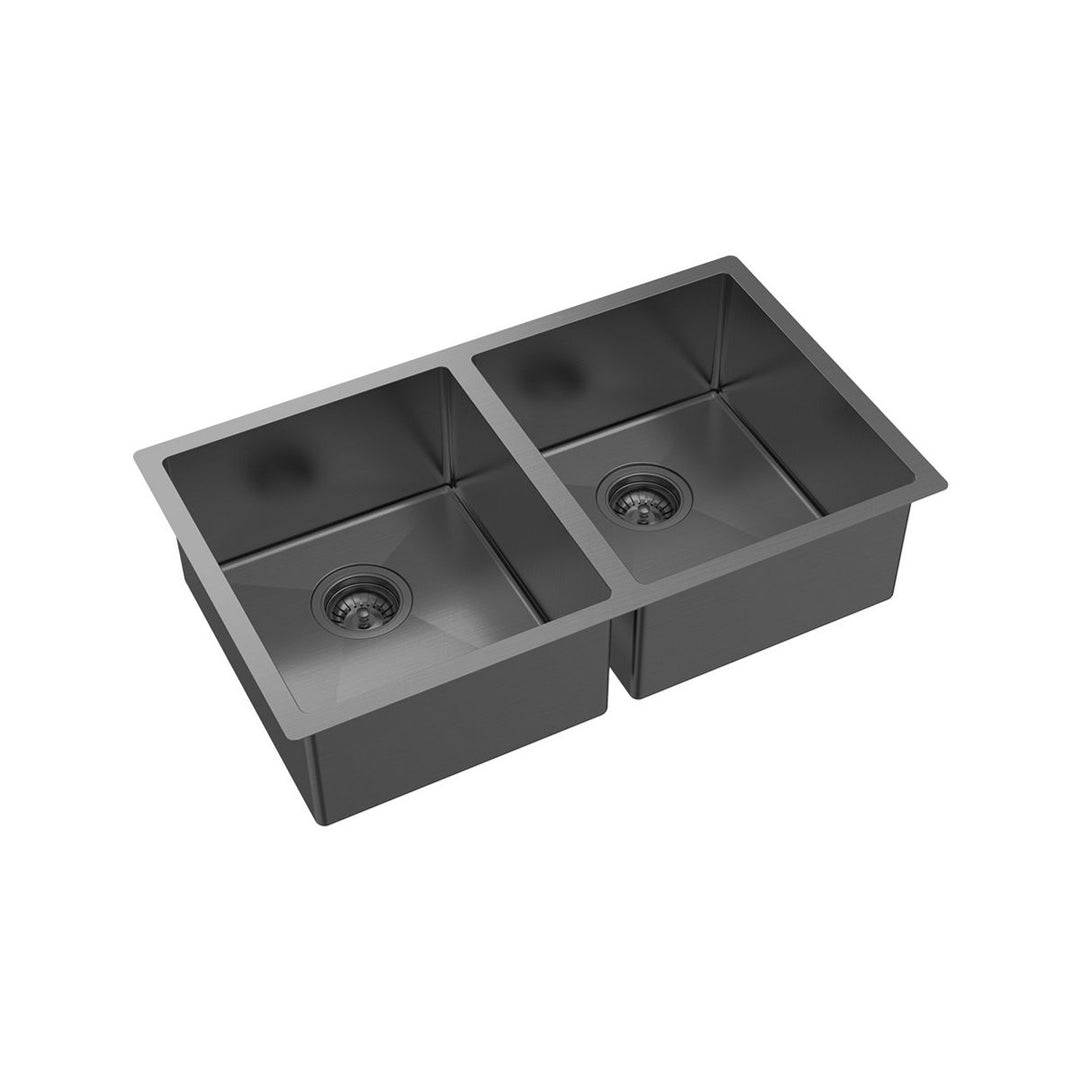 Fienza Hana 27L/27L Double Bowl Kitchen Sink NTH 760 x 450mm