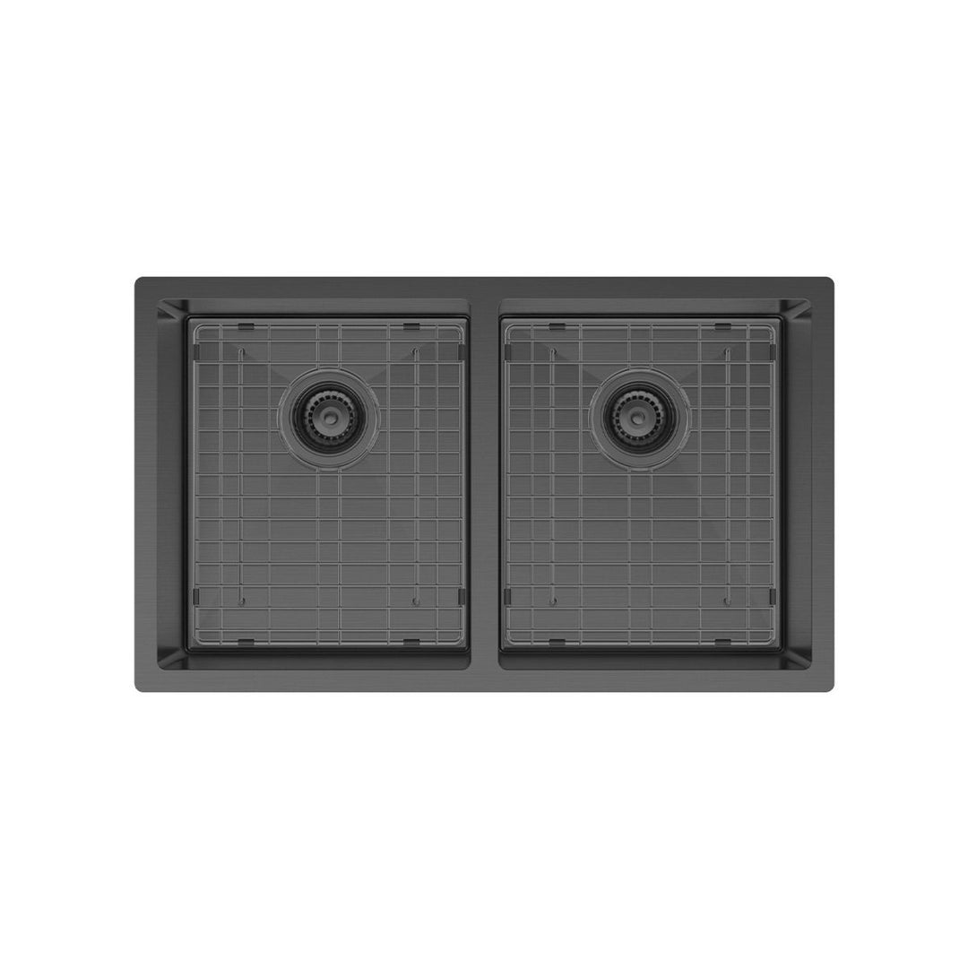 Fienza Hana 27L/27L Double Bowl Kitchen Sink NTH 760 x 450mm
