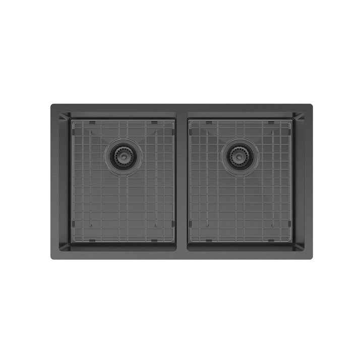 Fienza Hana 27L/27L Double Bowl Kitchen Sink NTH 760 x 450mm