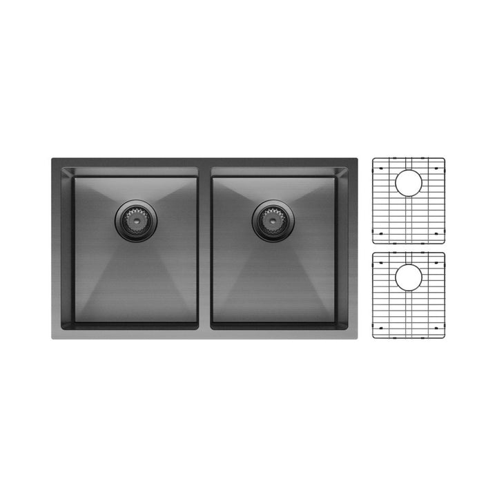Fienza Hana 27L/27L Double Bowl Kitchen Sink NTH 760 x 450mm