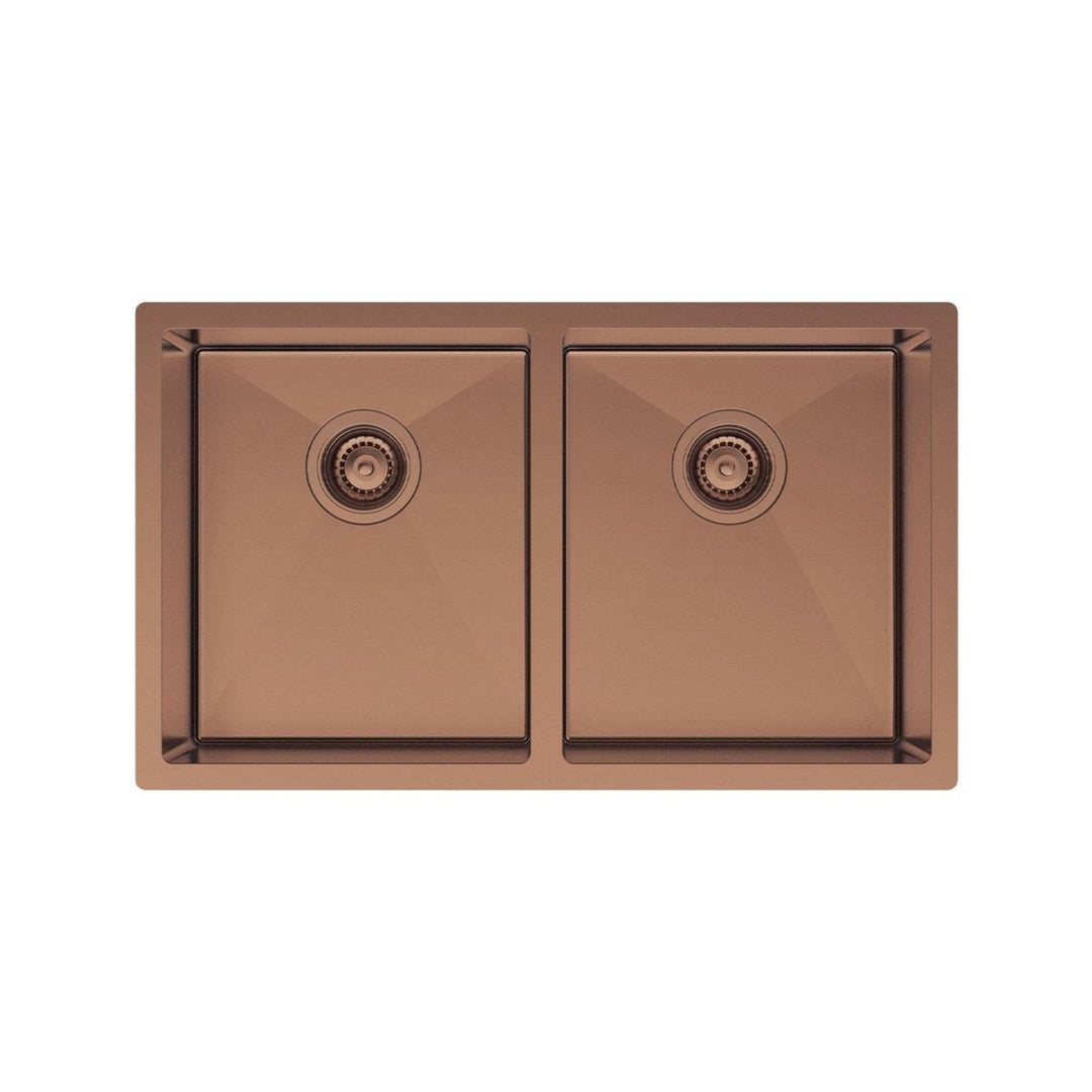 Fienza Hana 27L/27L Double Bowl Kitchen Sink NTH 760 x 450mm