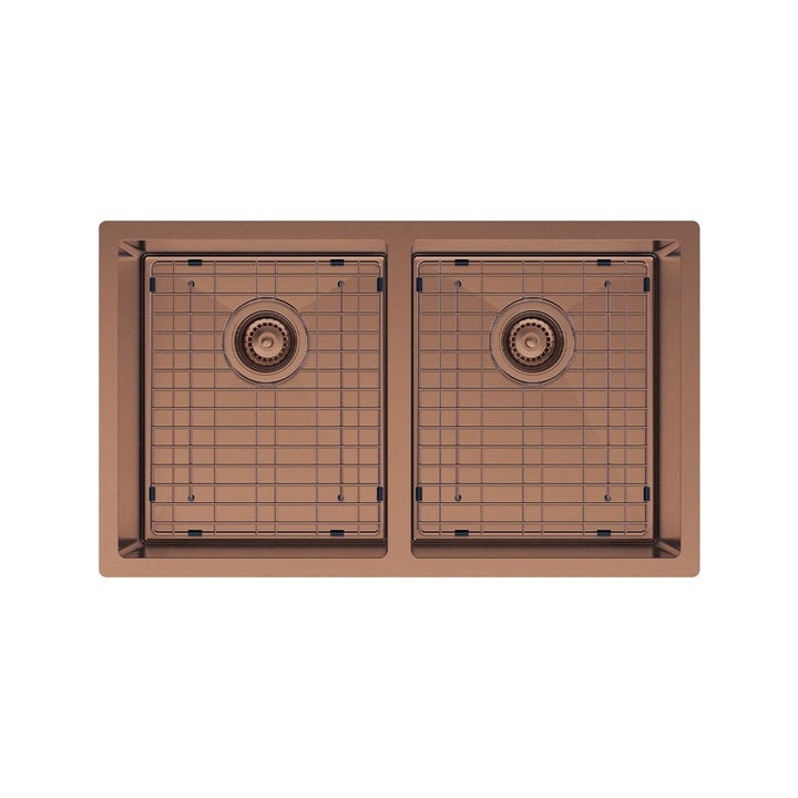 Fienza Hana 27L/27L Double Bowl Kitchen Sink NTH 760 x 450mm