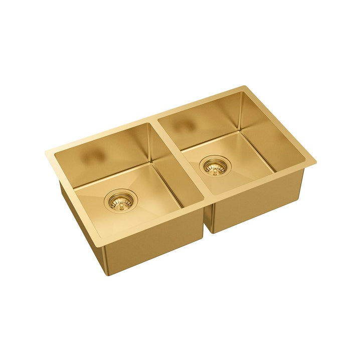 Fienza Hana 27L/27L Double Bowl Kitchen Sink NTH 760 x 450mm