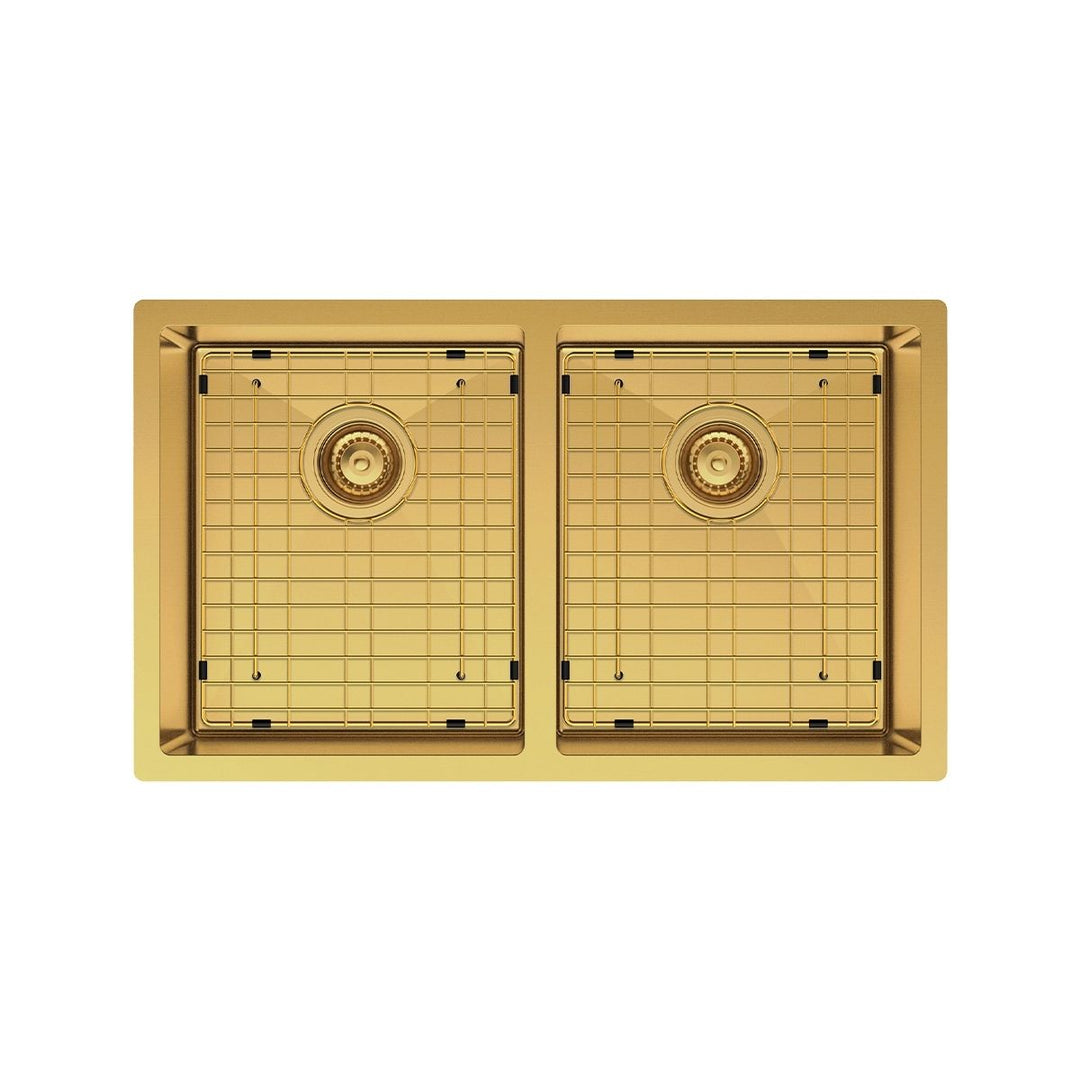 Fienza Hana 27L/27L Double Bowl Kitchen Sink NTH 760 x 450mm