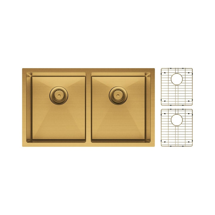 Fienza Hana 27L/27L Double Bowl Kitchen Sink NTH 760 x 450mm