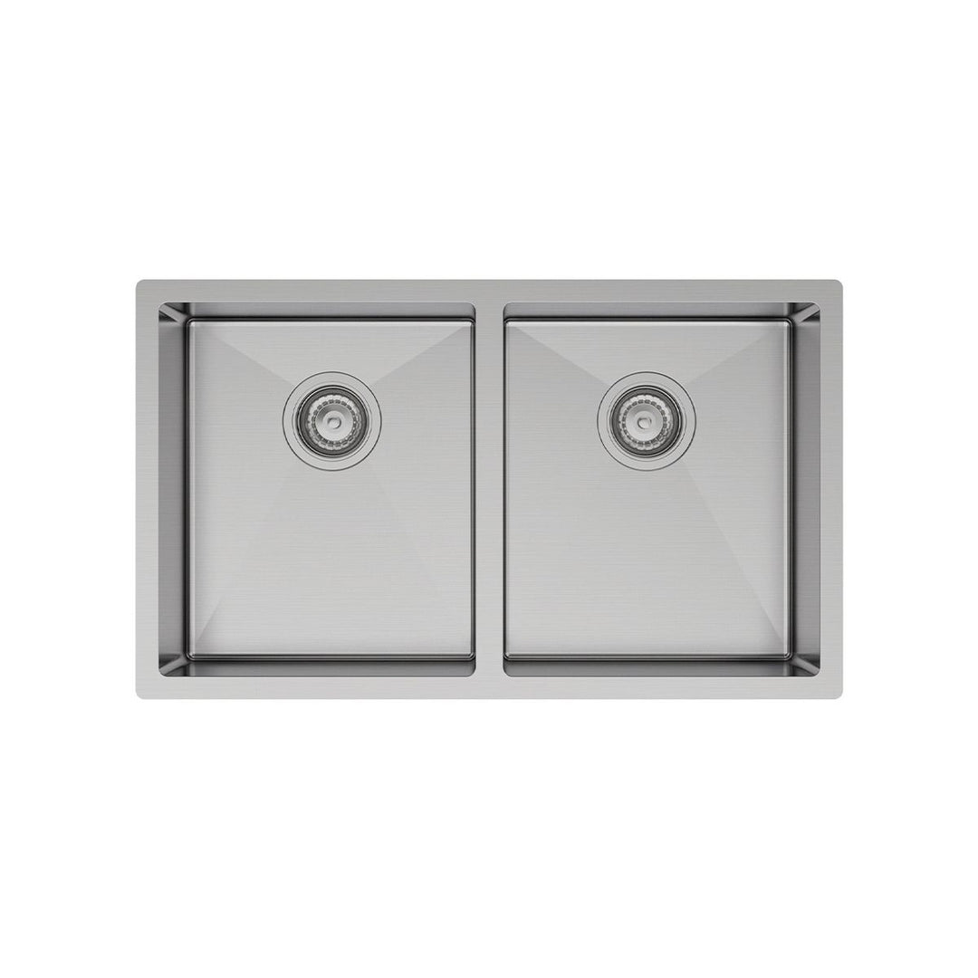 Fienza Hana 27L/27L Double Bowl Kitchen Sink NTH 760 x 450mm