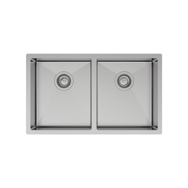 Fienza Hana 27L/27L Double Bowl Kitchen Sink NTH 760 x 450mm