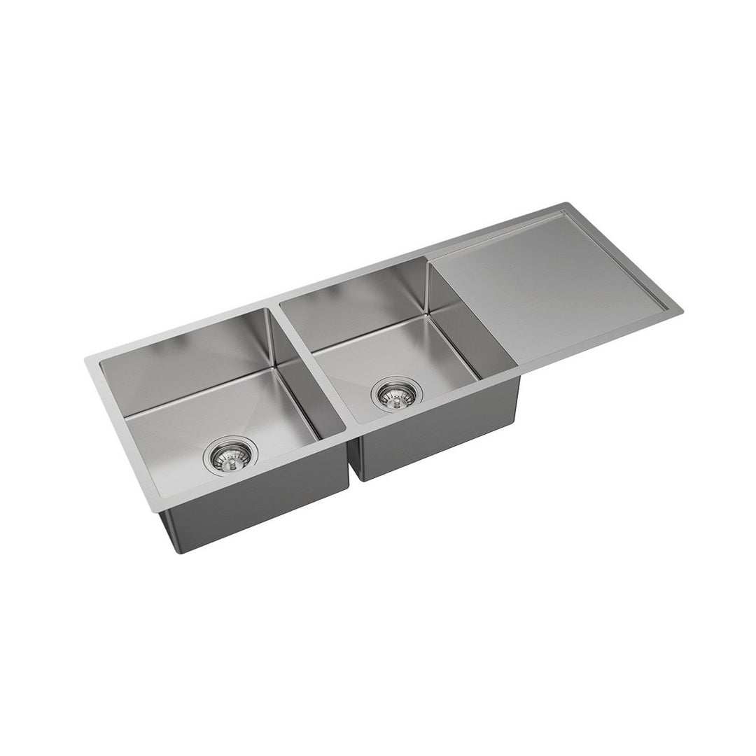 Fienza Hana 29L/29L Double Bowl Kitchen Sink NTH 1180 x 450mm