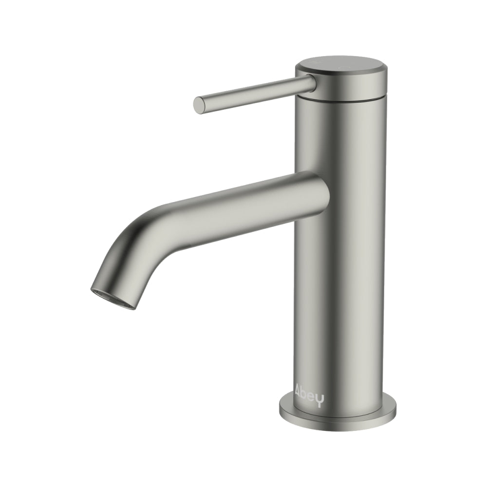 Abey Poco Basin Mixer Lead Free Brushed Nickel