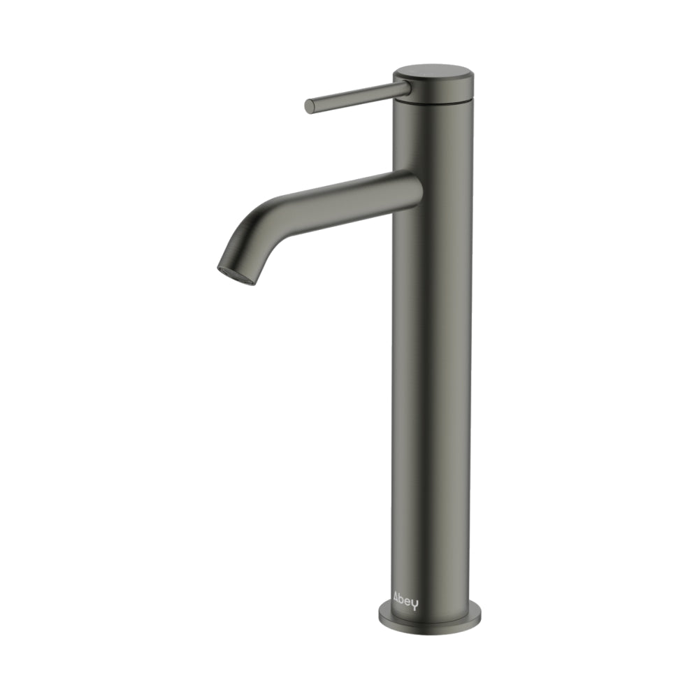 Abey Poco Tall Basin Mixer Lead Free Gunmetal