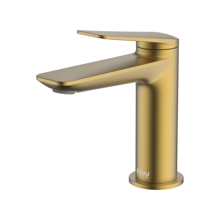 Abey Vela Basin Mixer Lead Free Brushed Brass