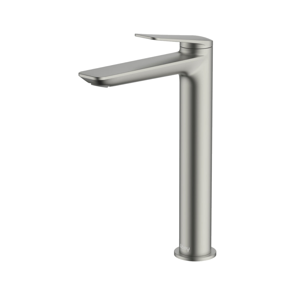 Abey Vela Tall Basin Mixer Lead Free Brushed Nickel