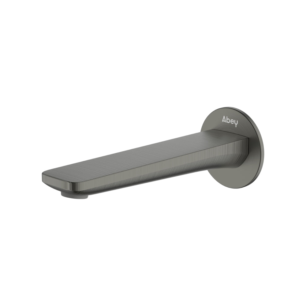 Abey Vela 165mm Wall Basin Spout Lead Free Gunmetal