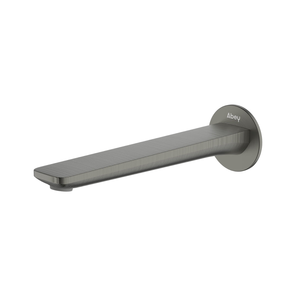 Abey Vela 220mm Wall Basin Spout Lead Free Gunmetal