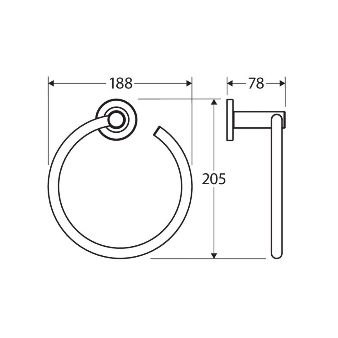 Fienza Axle Hand Towel Ring