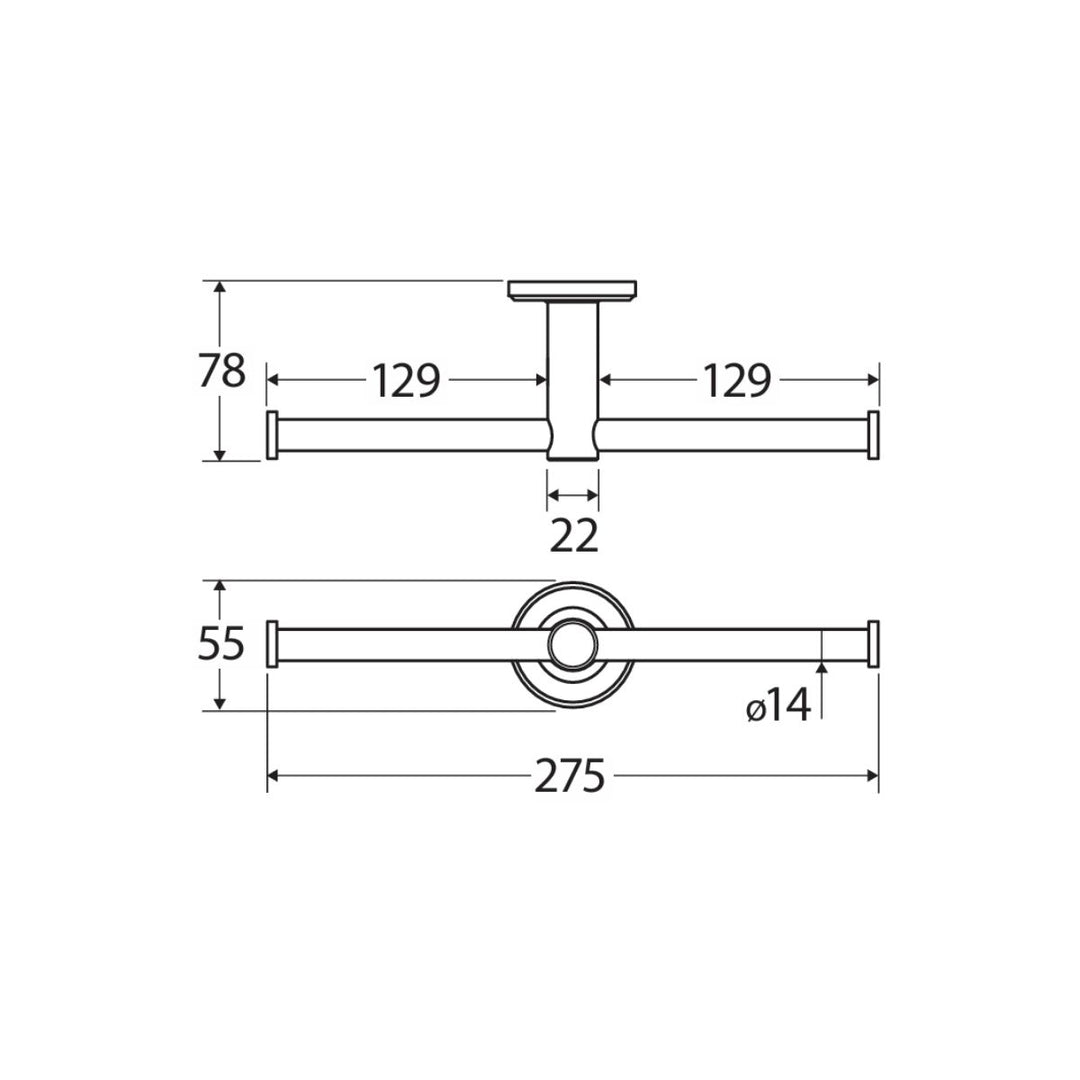 Fienza Axle Double Toilet Roll Holder