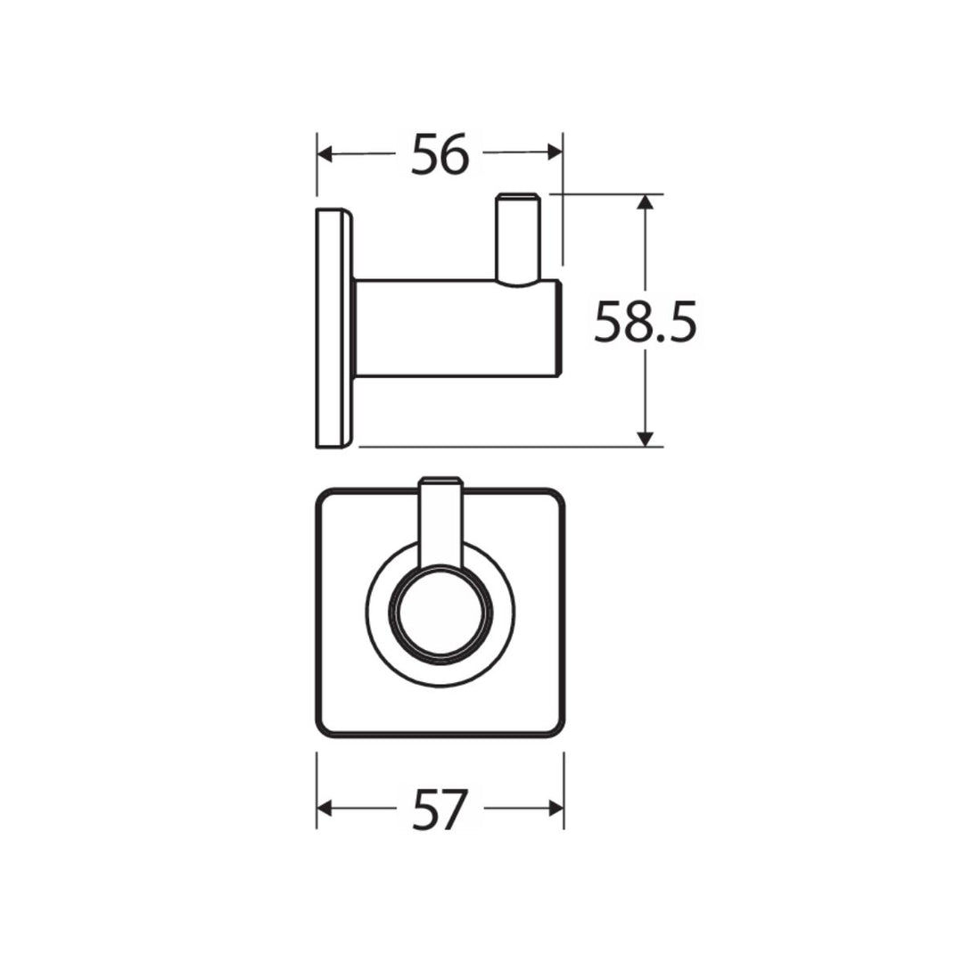 Fienza SANSA Single Robe Hook
