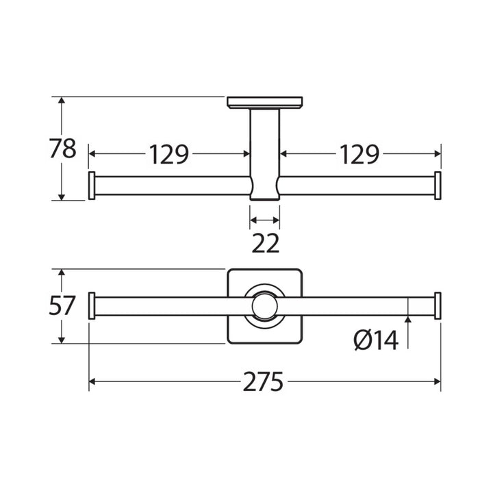 Fienza SANSA Double Roll Holder