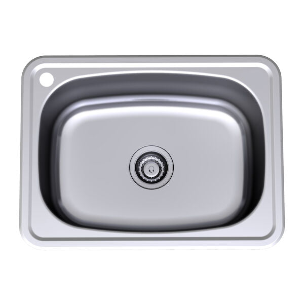 Caroma 45L Flushline Single Laundry Tub Left