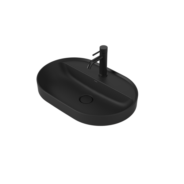 Caroma Liano II 600mm Pill Inset Basin + Tap Landing