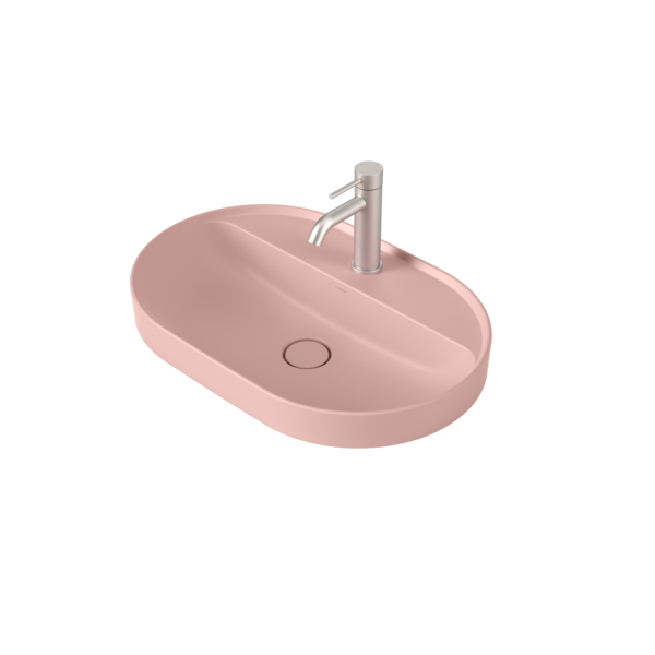 Caroma Liano II 600mm Pill Inset Basin + Tap Landing